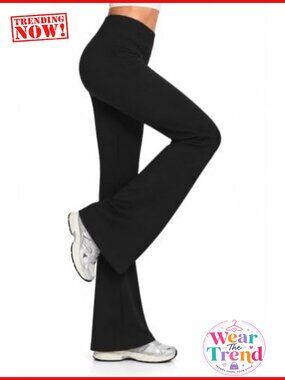 Cotton Flare Sweatpants High Waisted Bootcut Yoga Lounge Pants